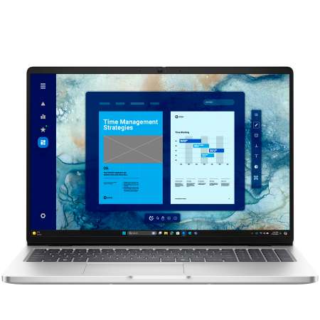 Laptop / Notebook - Dell Pro 16,16"FHD+(1920x1200)400nits 45% NTSC,Intel Core Ultra 5 235U(12 TOPS NPU 12cores/4.9GHz)vPro,16GB(1x16)5600MT/s,512GB SSD,Integrated Intel Graphics,Wi-Fi 6E AX211(2x2)+BT 5.3,Backlit Kb,FGP,