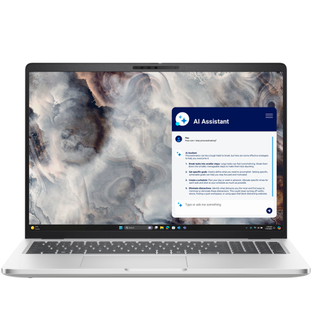 Laptop, Tablete & Telefoane - Dell Pro 16 Plus,16"FHD+(1920x1200)400nits 45% NTSC,AMD Ryzen AI 7 PRO 350(50 TOPS NPU 8cores/5.0GHz),32GB(onboard)7500MT/s,1TB(M.2)PCIe NVMe,AMD Radeon 860M graphics,Wi-Fi 7 MT7925(2x2)+BT,Backlit Kb