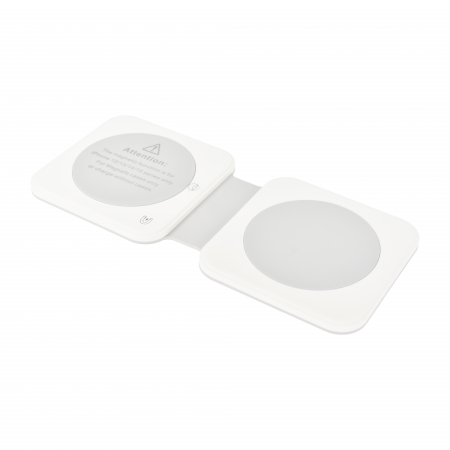 Dviced 2-in-1 foldable magnetic wireless charger - White [1]
