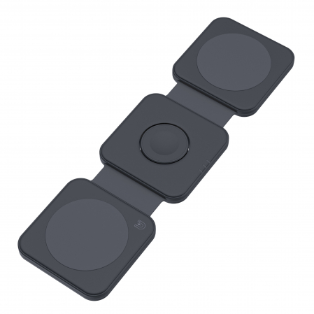 Laptop, Tablete & Telefoane - Dviced 3-in-1 foldable magnetic wireless charger - Black