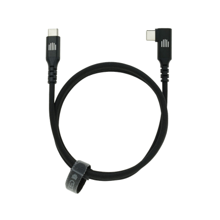 Dviced Angled Braided cable USB-C to USB-C, 1,25m - Black [2]