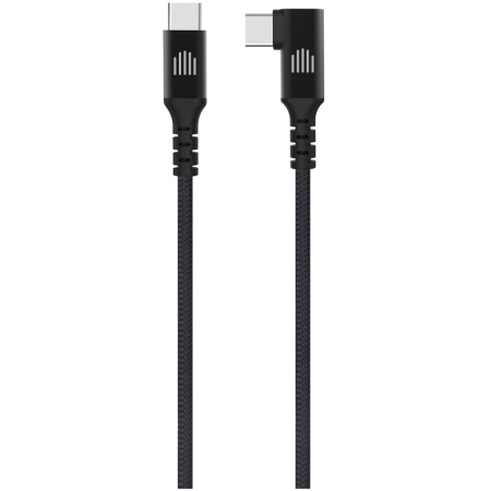 Laptop, Tablete & Telefoane - Dviced Angled Braided cable USB-C to USB-C, 1,25m - Black