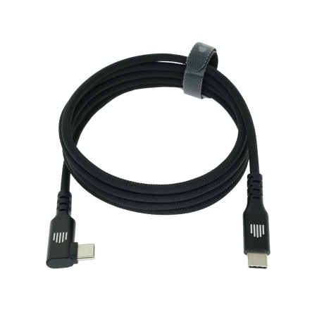 Dviced Angled Braided cable USB-C to USB-C, 1,25m - Black [4]