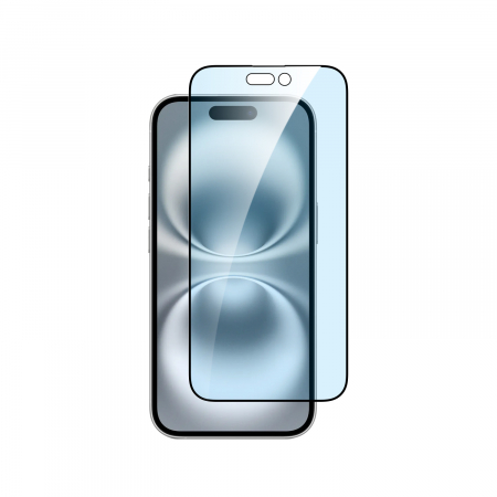 Dviced anti-blue light tempered glass screen protector edge to edge for iPhone 16 with applicator [0]