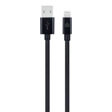 Laptop, Tablete & Telefoane - Dviced Cable USB-A to Lightning Nylon Textile 0,25m - Black