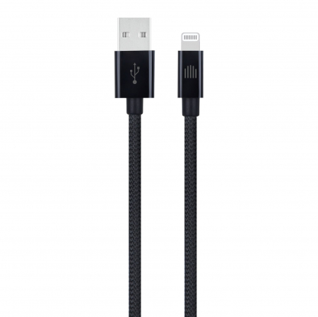 Dviced Cable USB-A to Lightning Nylon Textile 1,25m - Black [0]