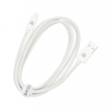 Dviced Cable USB-A to Lightning Nylon Textile 1,25m - White [2]