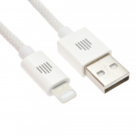 Dviced Cable USB-A to Lightning Nylon Textile 1,25m - White [1]