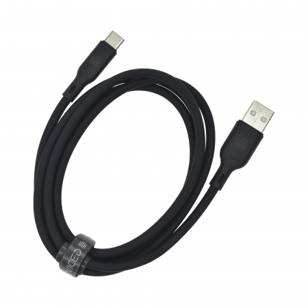 Dviced Cable USB-A to USB-C silicone 1,25m - Black [3]