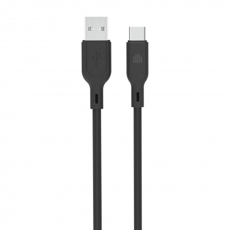 Laptop, Tablete & Telefoane - Dviced Cable USB-A to USB-C silicone 1,25m - Black