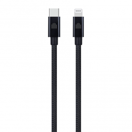 Laptop, Tablete & Telefoane - Dviced Cable USB-C to Lightning Nylon Textile 1,25m - Black