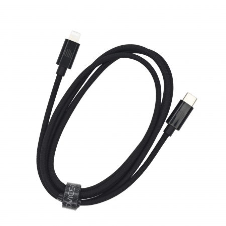 Dviced Cable USB-C to Lightning Nylon Textile 1,25m - Black [1]