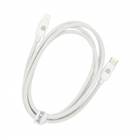 Dviced Cable USB-C to Lightning Nylon Textile 1,25m - White [1]