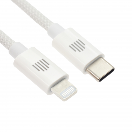 Dviced Cable USB-C to Lightning Nylon Textile 1,25m - White [3]