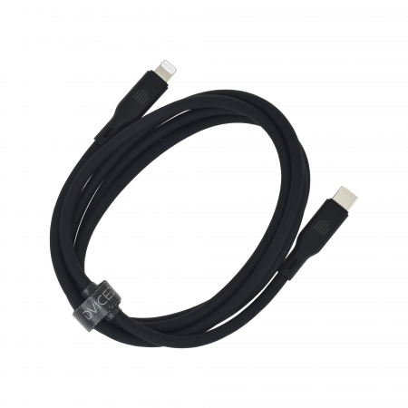 Dviced Cable USB-C to Lightning silicone 1,25m - Black [2]