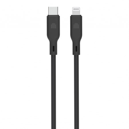 Laptop, Tablete & Telefoane - Dviced Cable USB-C to Lightning silicone 1,25m - Black