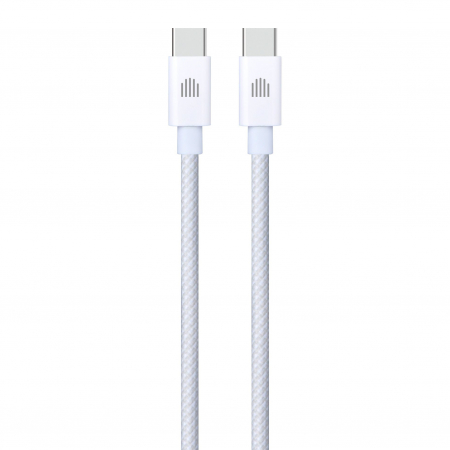 Laptop, Tablete & Telefoane - Dviced Cable USB-C to USB-C Nylon Textile 1,25m - White