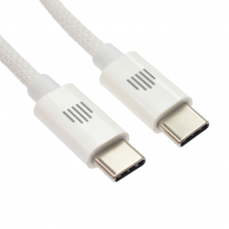 Dviced Cable USB-C to USB-C Nylon Textile 1,25m - White [2]