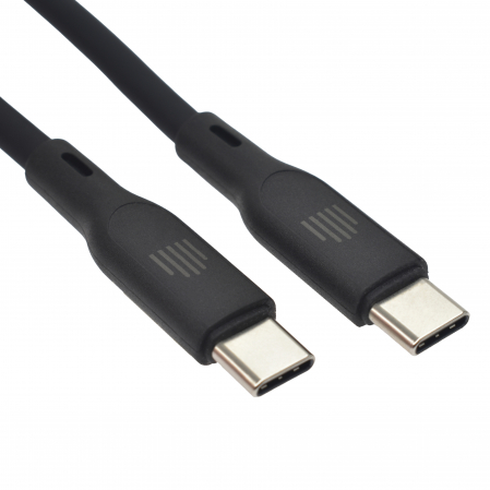 Dviced Cable USB-C to USB-C silicone 1,25m - Black [3]