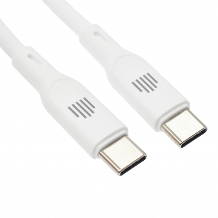 Dviced Cable USB-C to USB-C silicone 1,25m - White [1]