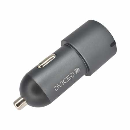Dviced Car charger 60W 1 USB-A, 2 USB-C - Gray [3]