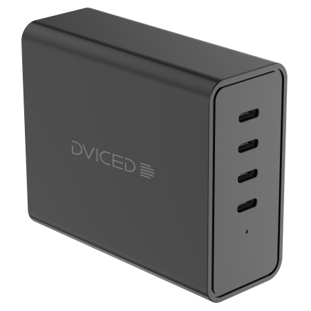 Incarcatoare - Dviced Desktop charger 140W GaN 4 USB-C UK - Black