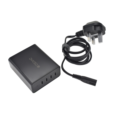 Dviced Desktop charger 140W GaN 4 USB-C UK - Black [2]