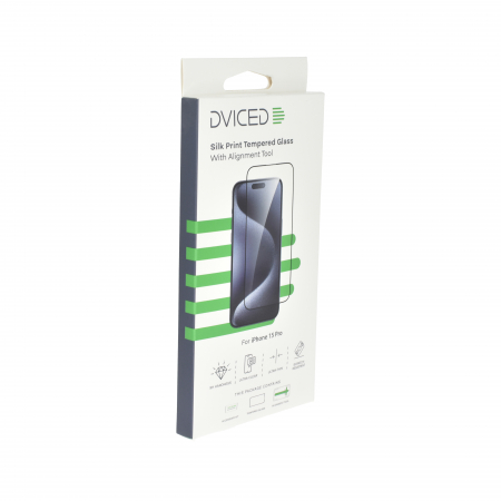Dviced iPhone 15 pro silk print screen protector with applicator [3]