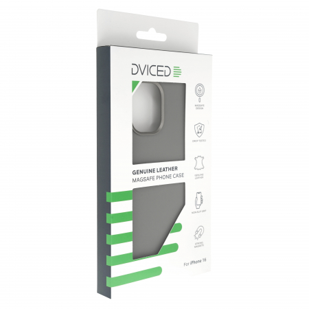 Dviced Leather case with magsafe for iPhone 16 - Grey [2]