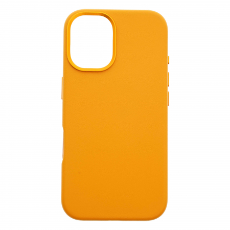 Laptop, Tablete & Telefoane - Dviced Leather case with magsafe for iPhone 16 - Orange
