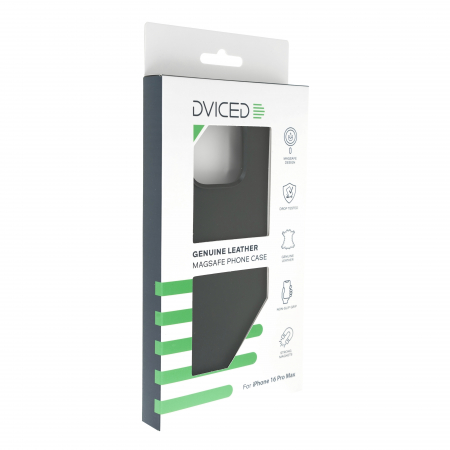 Dviced Leather case with magsafe for iPhone 16 Pro Max - Black [3]