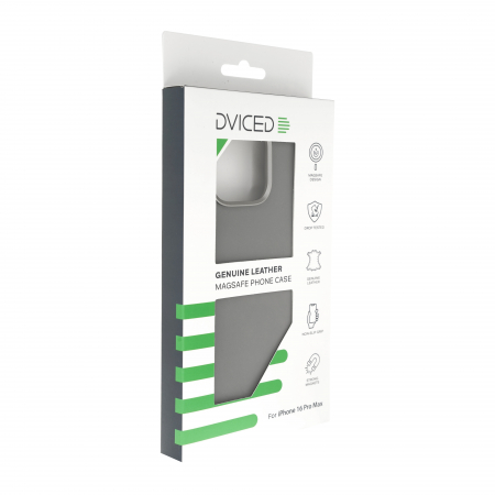 Dviced Leather case with magsafe for iPhone 16 Pro Max - Grey [1]
