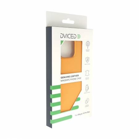 Dviced Leather case with magsafe for iPhone 16 Pro Max - Orange [1]