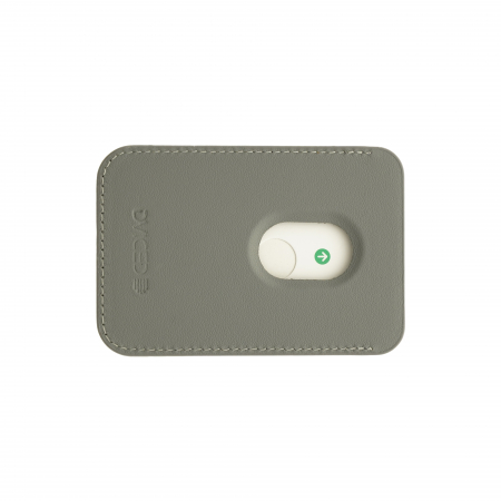 Dviced Leather magsafe cardholder with stand - Grey [3]