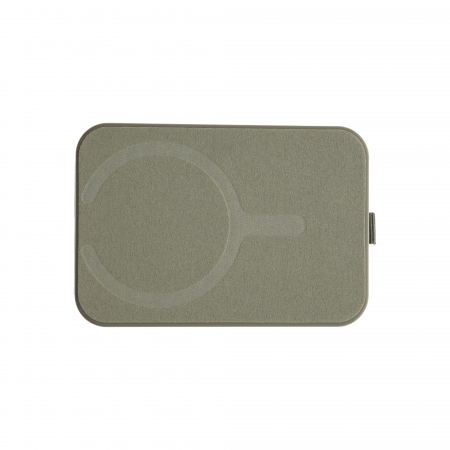 Dviced Leather magsafe foldable cardholder and stand - Grey [2]