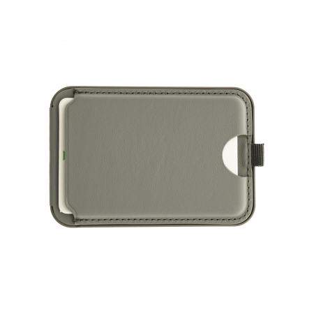 Dviced Leather magsafe foldable cardholder and stand - Grey [1]