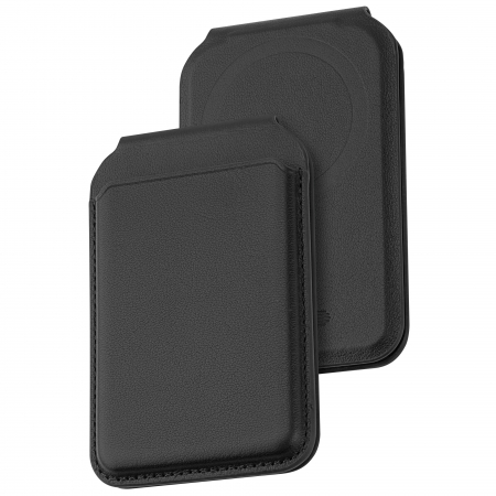 Laptop, Tablete & Telefoane - Dviced Leather magsafe foldable cardholder - Black
