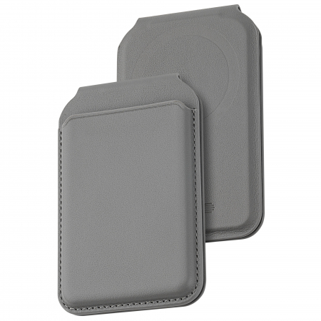 Laptop, Tablete & Telefoane - Dviced Leather magsafe foldable cardholder - Grey