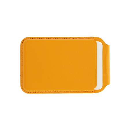Dviced Leather magsafe foldable cardholder - Orange [1]