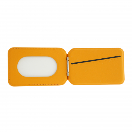 Dviced Leather magsafe foldable cardholder - Orange [2]
