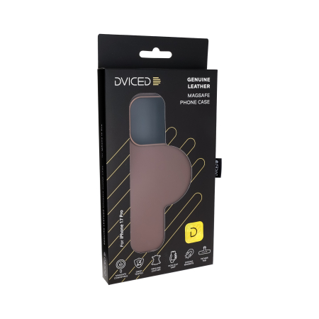 Dviced Leather MagSafe iPhone 17 Pro case - Brown [1]