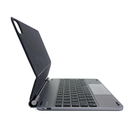 Tastaturi - Dviced Magnetic Aluminium Keyboard Case for iPad Air/Pro 11-inch - US - Dark Grey
