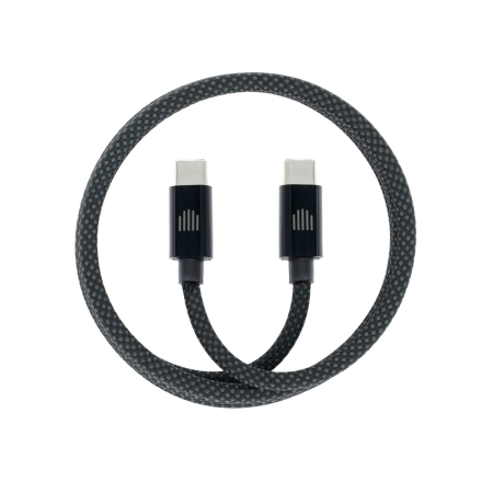iPad accessories - Dviced Magnetic Braided Cable USB-C to USB-C, 1,25m - Dark Grey