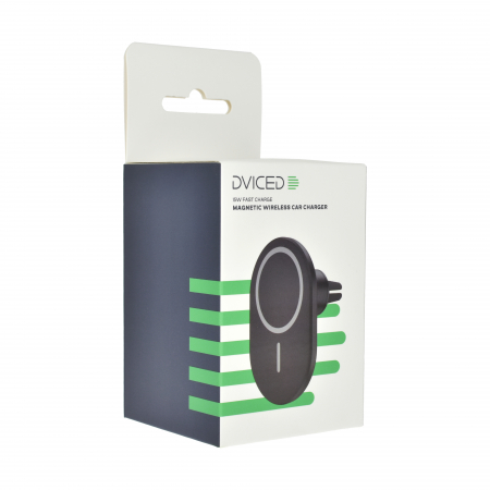 Dviced Magnetic wireless  car charger - Black [2]