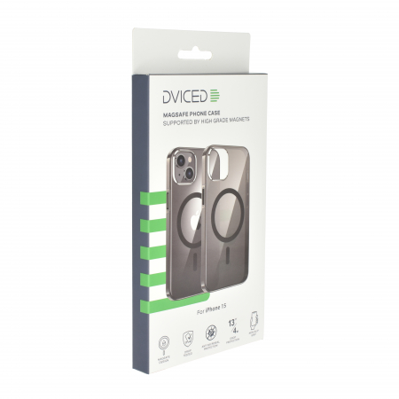 Dviced Magsafe iPhone 15 clear case - Black [1]