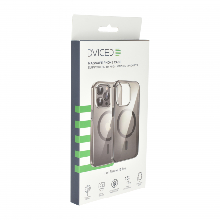 Dviced Magsafe iPhone 15 Pro clear case - Black [4]