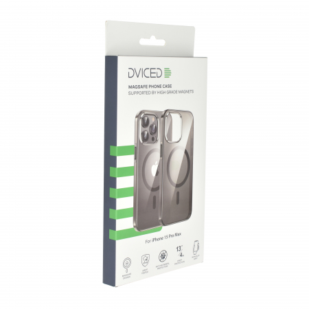 Dviced Magsafe iPhone 15 Pro Max clear case - Black [3]