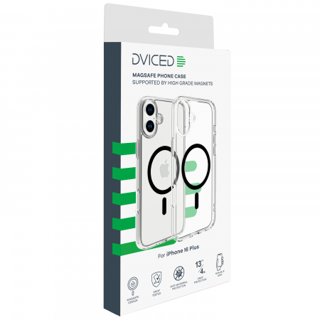 Dviced Magsafe iPhone 16 Plus clear case - Black [3]