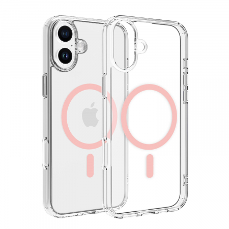 Dviced Magsafe iPhone 16 Plus clear case - Pink [0]