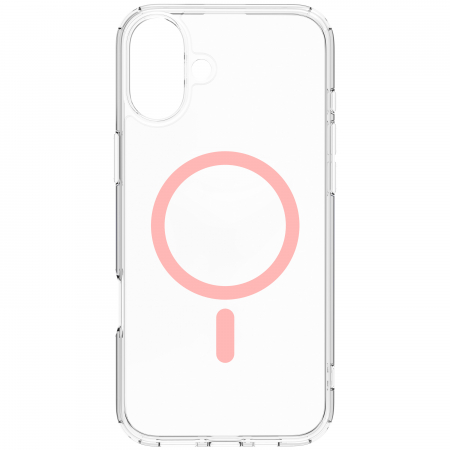 Dviced Magsafe iPhone 16 Plus clear case - Pink [2]